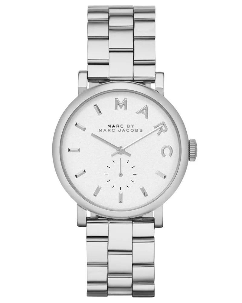 Marc Jacobs MBM3242 Baker Silber Damenuhr Silber
