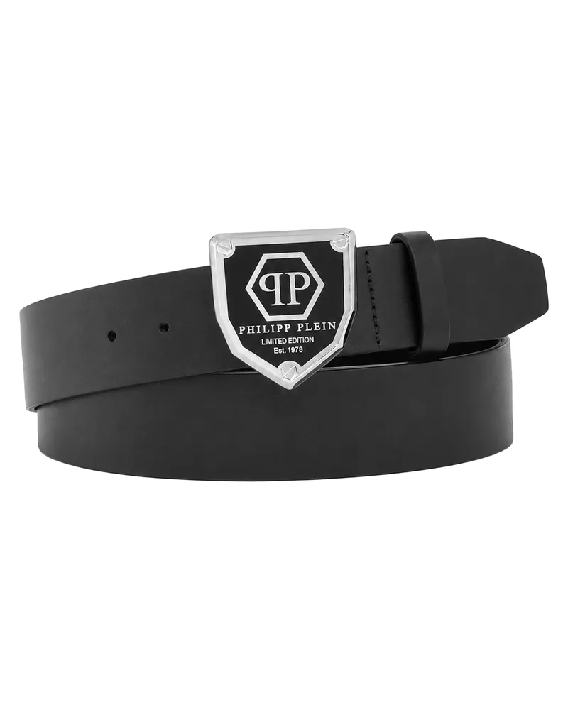Philipp Plein Gürtel Hexagon Schwarz