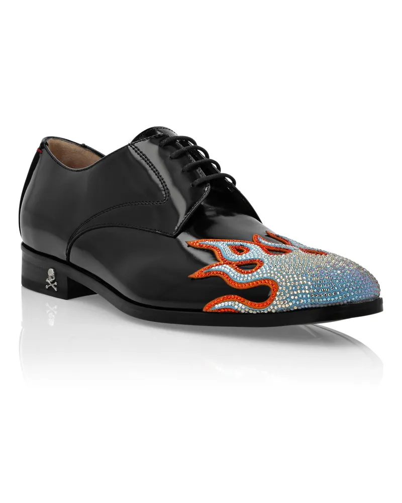 Philipp Plein Schnürer Flame Schwarz