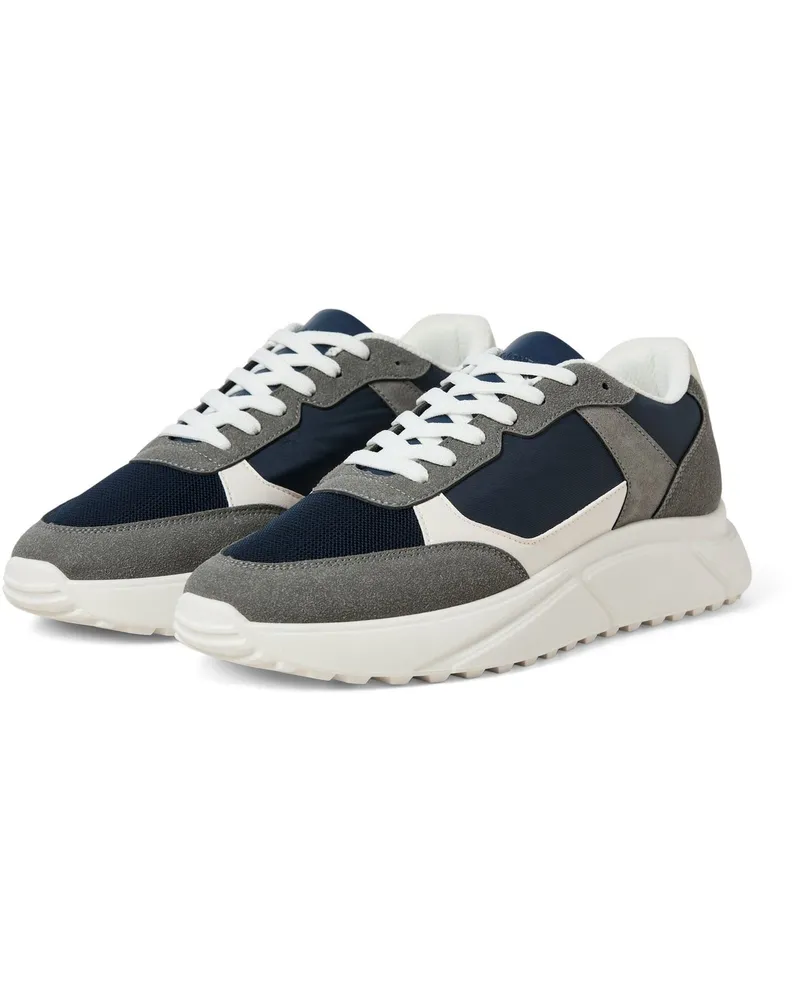Jack & Jones Aspire Runner Polyurethan Herren Castlerock/Navy Blazer Sneakers Grau