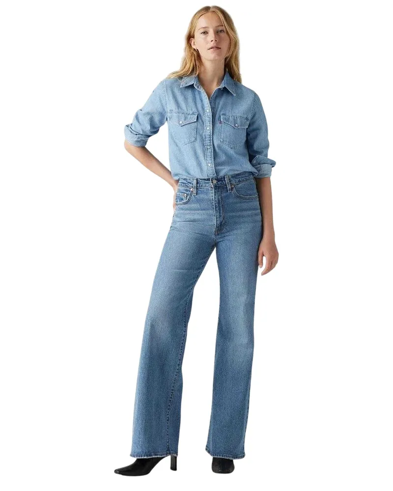 Levi's Ribcage" Jeans für Damen (Spaziergänge in Sonoma Blau
