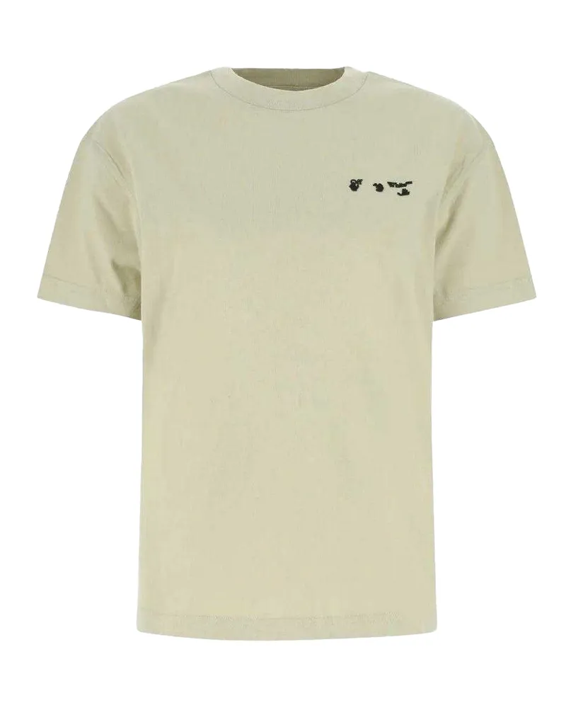 OFF-WHITE T-Shirt für Herren/Damen Unisex, Regulär (Beige Beige