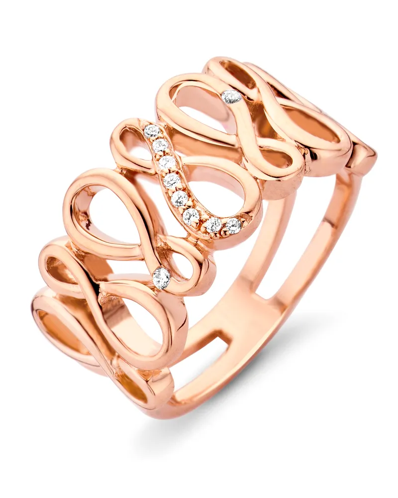 Orphelia Damen-Ring Sterling-Silber 925, Rosé ZR-7123/RG Rosé