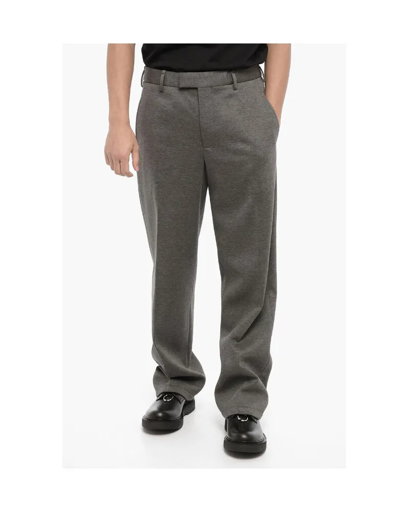 Neil Barrett Gerade geschnittene LIAM-Hose in Grau mit lockerer Passform Grau