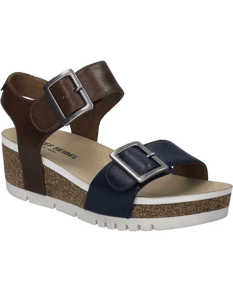 Josef Seibel Damen Sandale Quinn 02 in ocean-camel Blau
