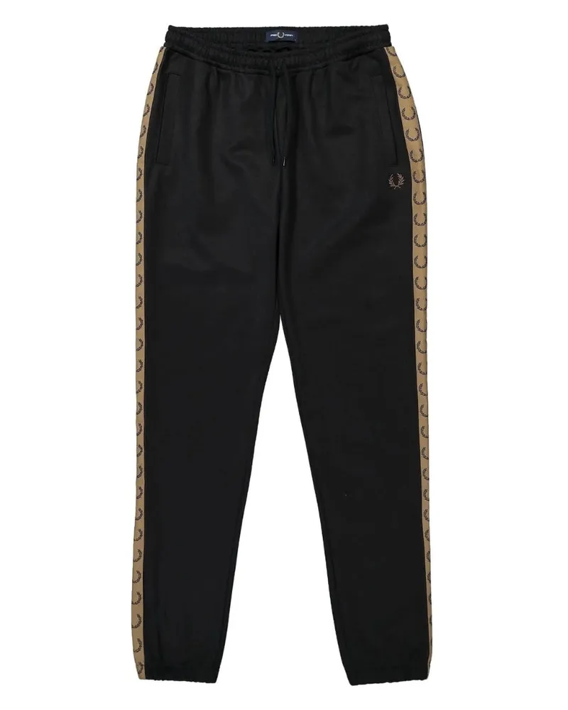 Fred Perry Seasonal Taped Jogginghose - Schwarz Schwarz