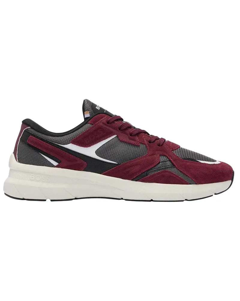 HUGO BOSS Owen Runn" Sneaker für Herren, Wildleder (Rot Rot