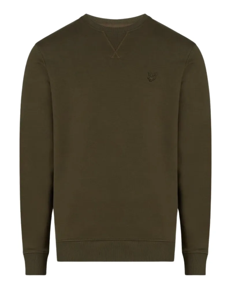 Lyle & Scott Tonales Pullover mit Adlerlogo, Rundhalsausschnitt - Grün Grün