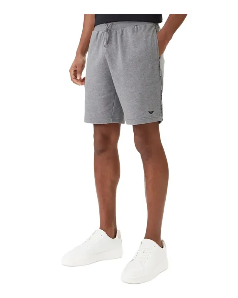 Emporio Armani Herren-Shorts mit Adler-Motiv - Grau Grau