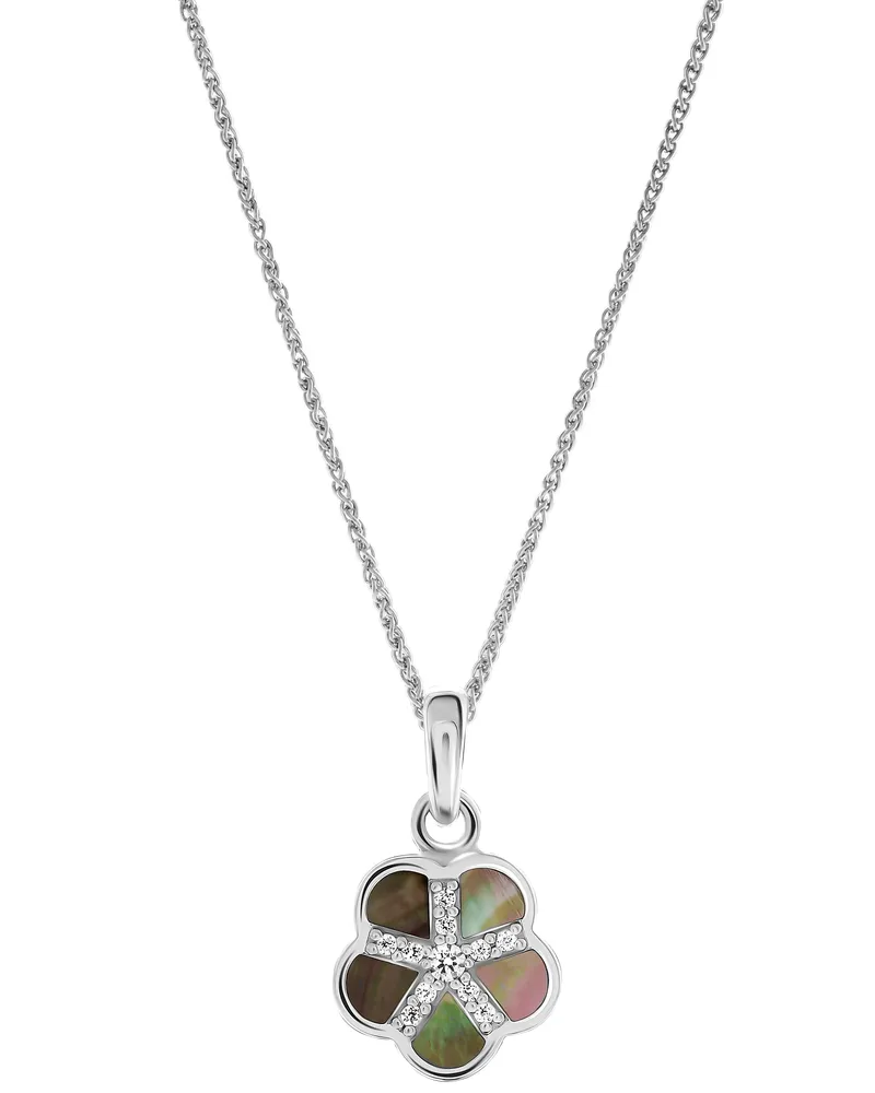 Orphelia Daisy' Damen-Anhänger aus 925er Sterlingsilber mit Kette – Silber ZH-7585 Silber