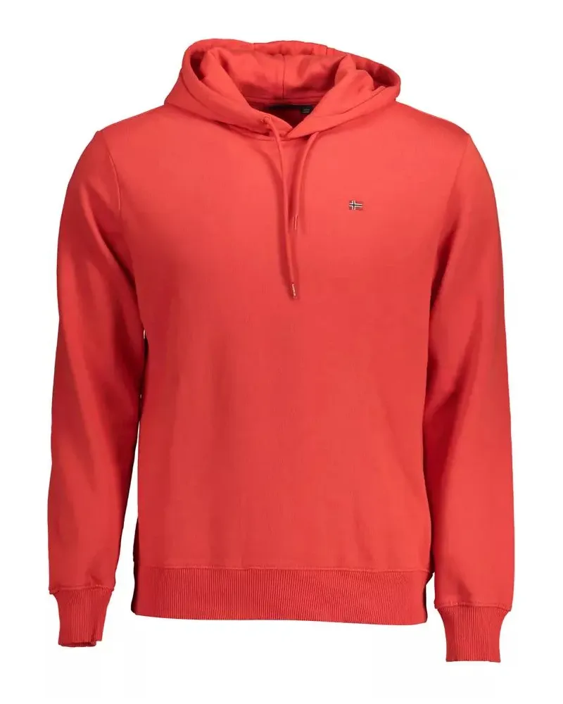 Napapijri Kapuzensweatshirt Pullover Rot Orange
