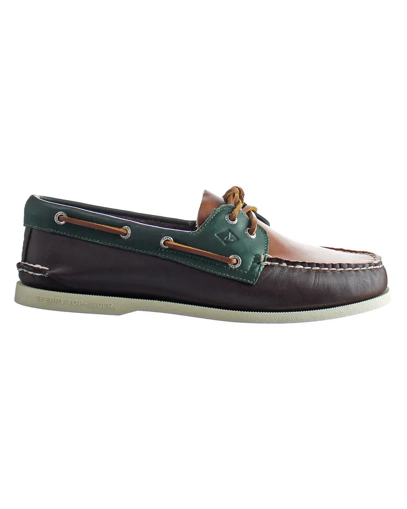 Sperry Top Sider A/0 2-Eye Tri Herren Brown Schuhe Braun