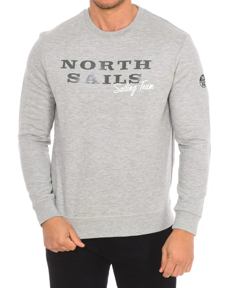 North Sails Langärmliges Rundhals-Sweatshirt 9022970 Herren Grau