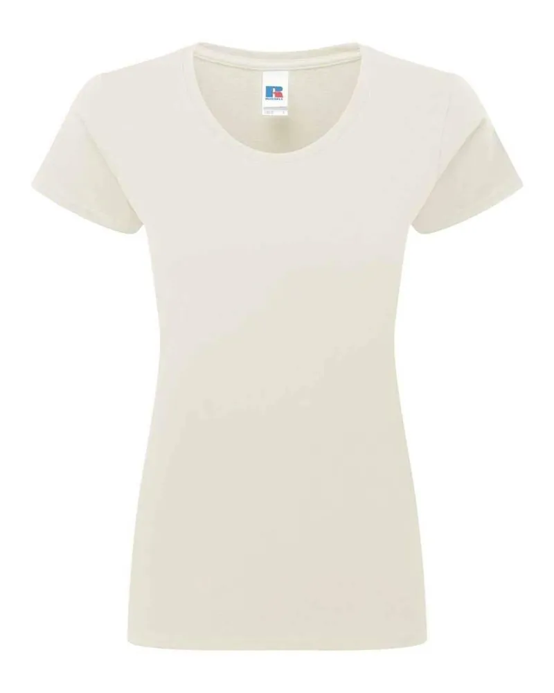 Russell Athletic Russell - "Authentic Classic" T-Shirt für Damen (Natürlich Natur