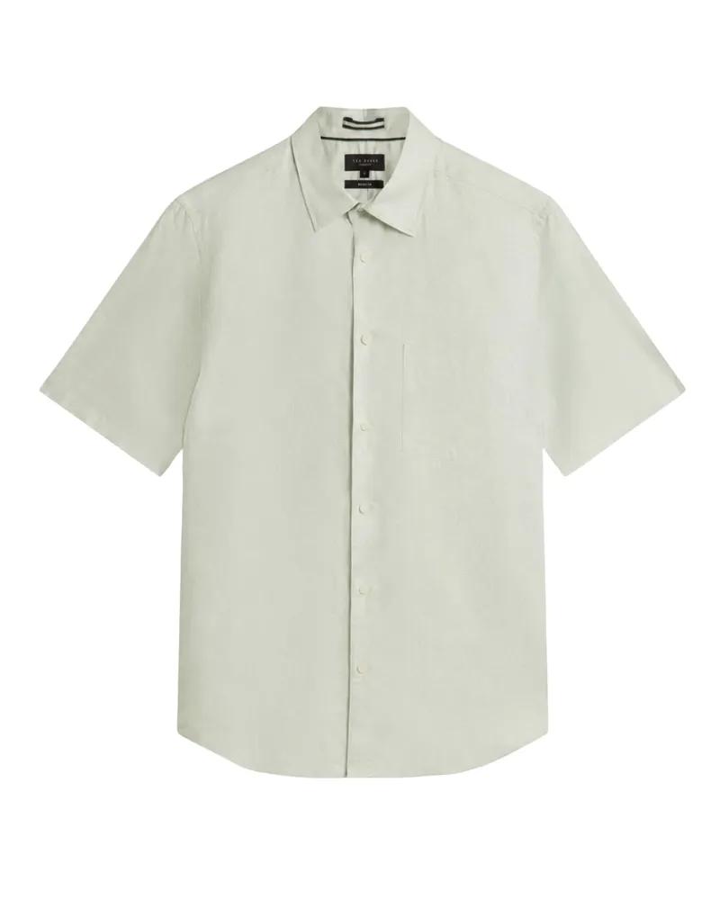 Ted Baker Palomas Leinenhemd In Hellgrün Blassgrün