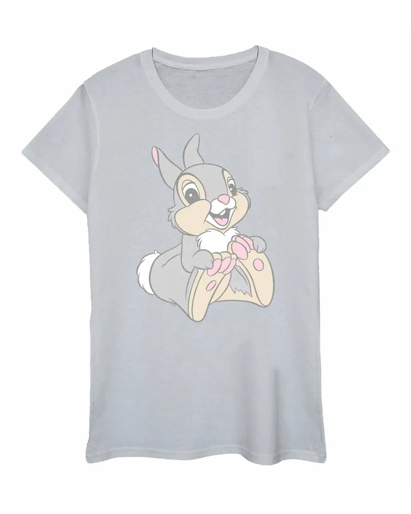 Disney T-Shirt Thumper für Damen/Damen (Sport grau Hellgrau