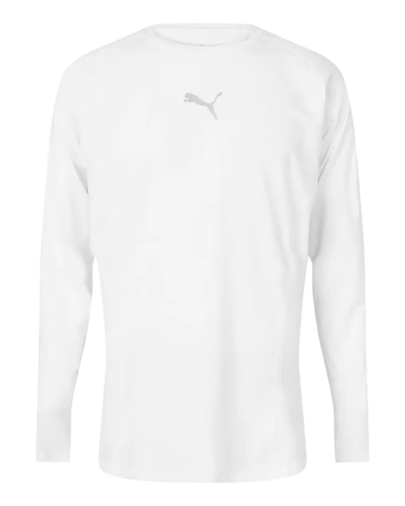 Puma Liga" T-Shirt für Herren, Langärmlig (Weiß Weiß