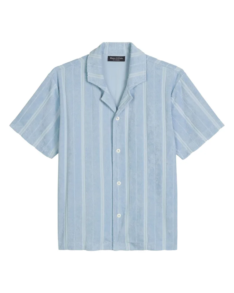 Marc O'Polo Marc O'Polo Herren Pyjamaoberteil Terry TowelSchlafshirt, Pyjama Shirt, Nachtshirt Hellblau