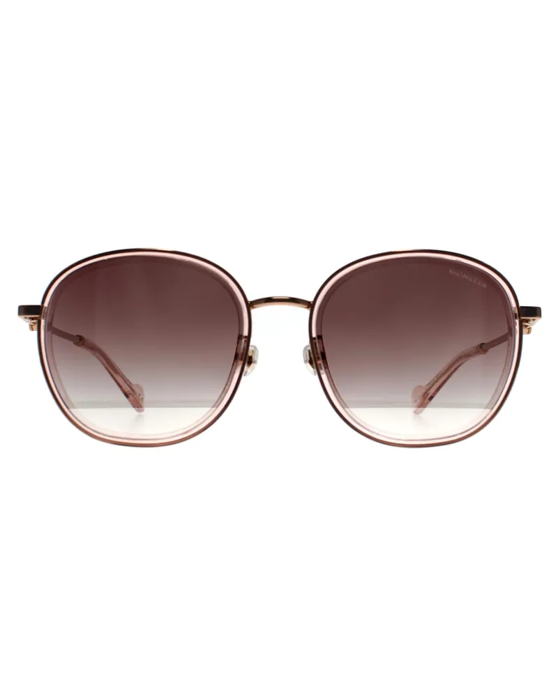 Moncler ML0111-K 33U rose gold rosa Farbverlauf Sonnenbrille Gold