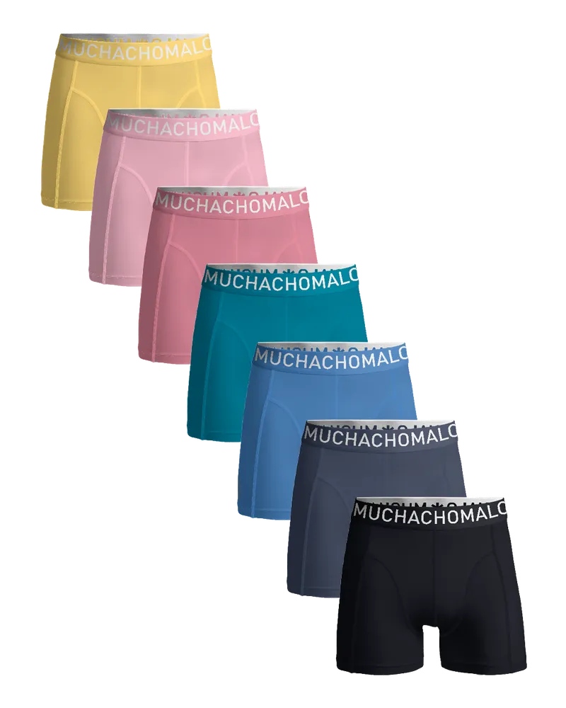 Muchachomalo Herren Boxer Shorts - 7er Pack - Herren Unterwäsche Mehrfarbig
