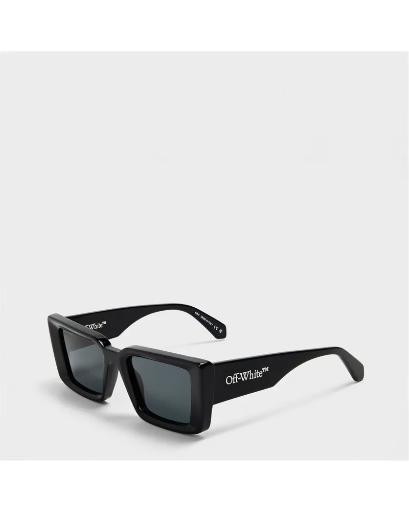 OFF-WHITE Zubehör Off White Savannah Quadrat Vollrand-Sonnenbrille in Schwarz/Dunkelgrau Schwarz