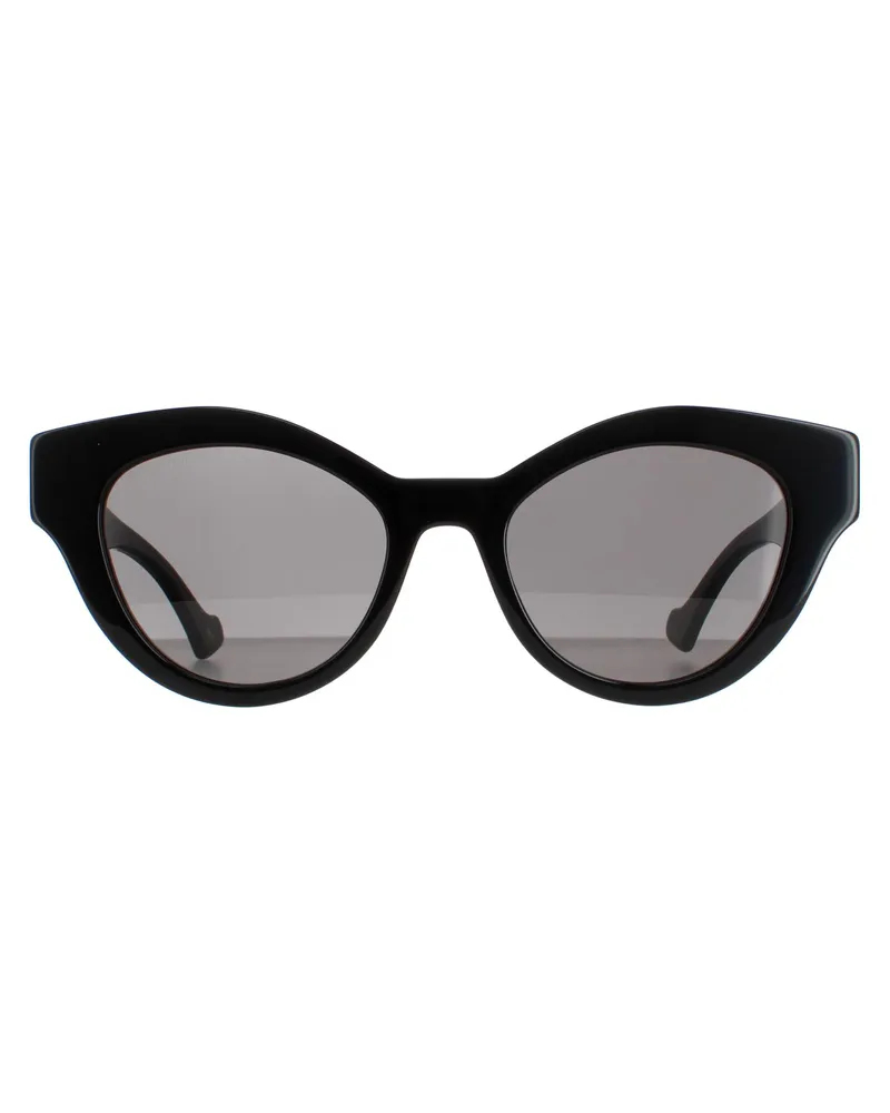 Gucci Lunettes De Soleil  Cat Eye Femme Noir Gris GG0957S Schwarz