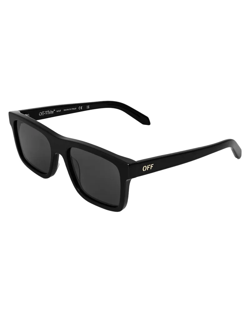 OFF-WHITE Off White - "Galena" Schildkröte-Sonnenbrille für Herren/Damen Unisex (Schwarz/Dunkelgrau Schwarz
