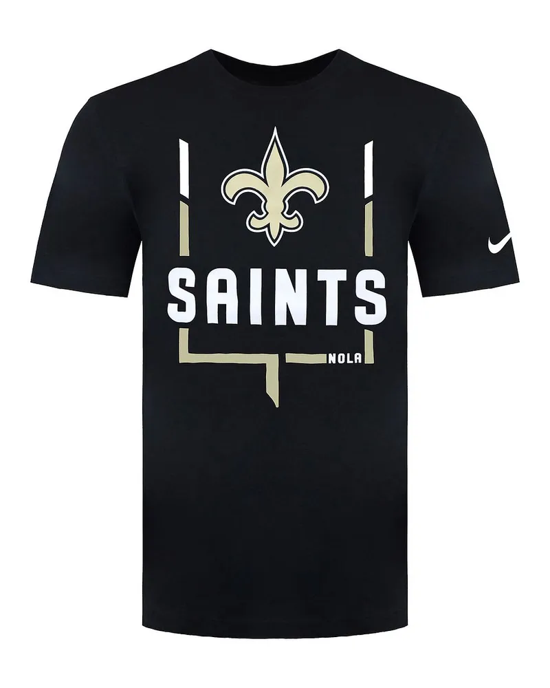 Nike NFL New Orleans Saints Legend Goal Post Herren-T-Shirt Schwarz