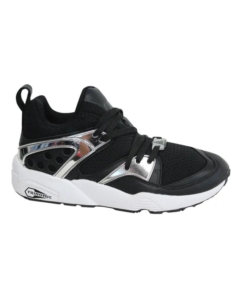 Puma trinomische Flamme von Glory Metallic Herren Black Trainern Schwarz