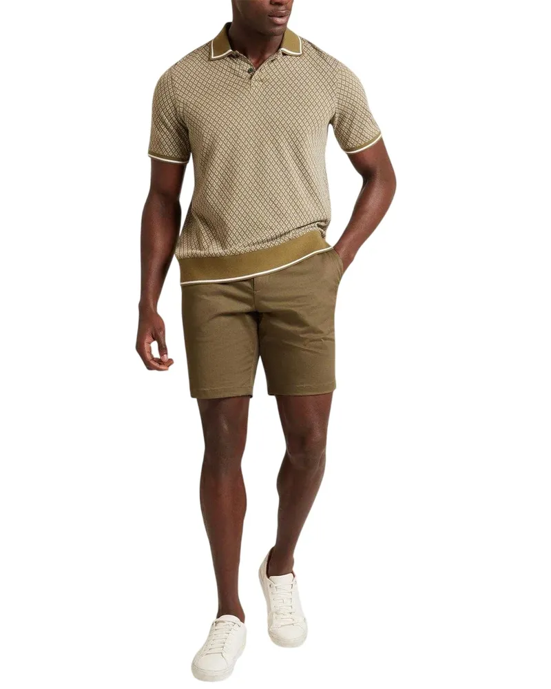 Ted Baker Poloshirt für Herren, Regulär (Oliv Oliv