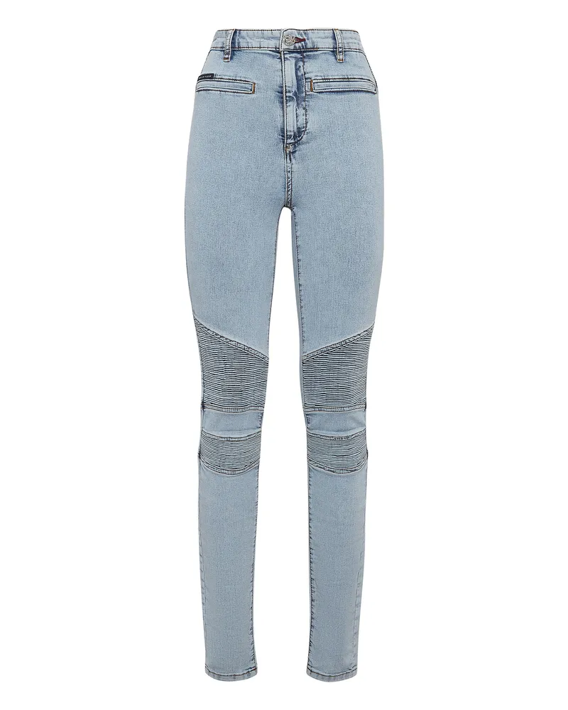 Philipp Plein Jeans Skinny Fit Iconic Plein Hellblau
