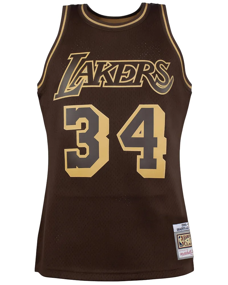 Mitchell & Ness NBA Los Angeles Lakers 34 O'Neal Swingman Trikot Braun