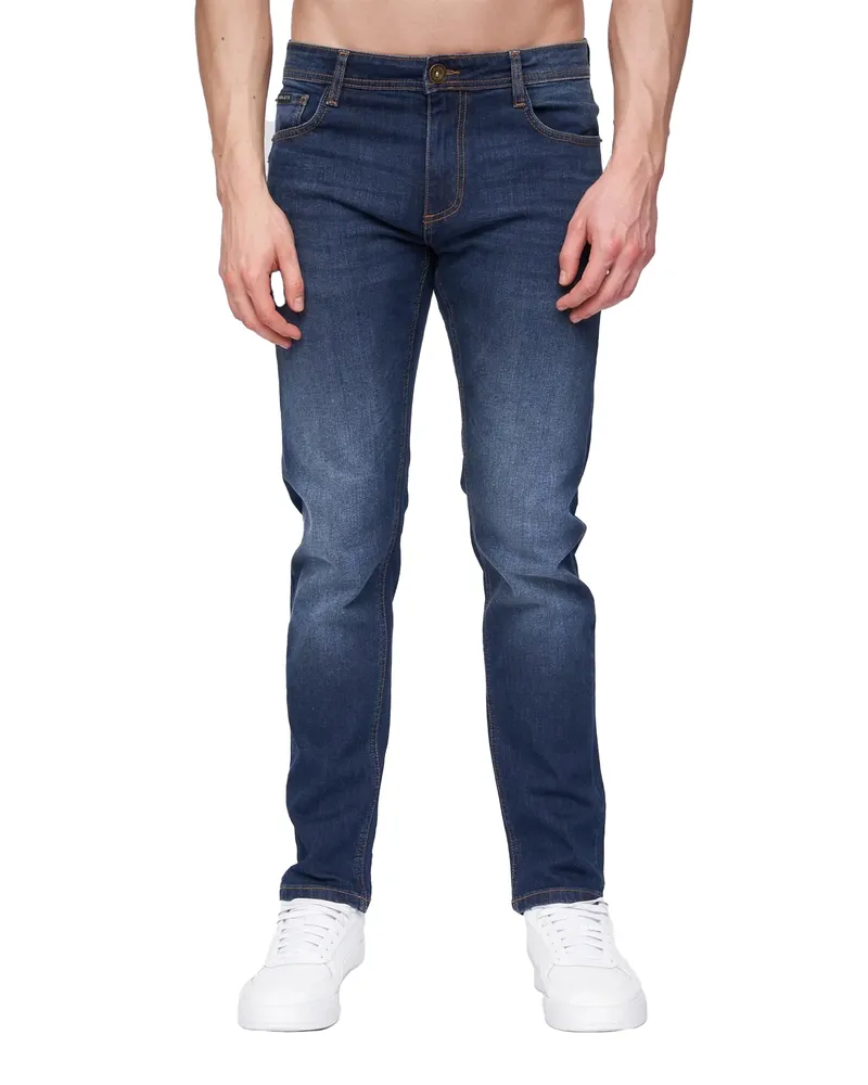 Henleys Mayhen" Jeans für Herren (Dunkle Waschung Marineblau