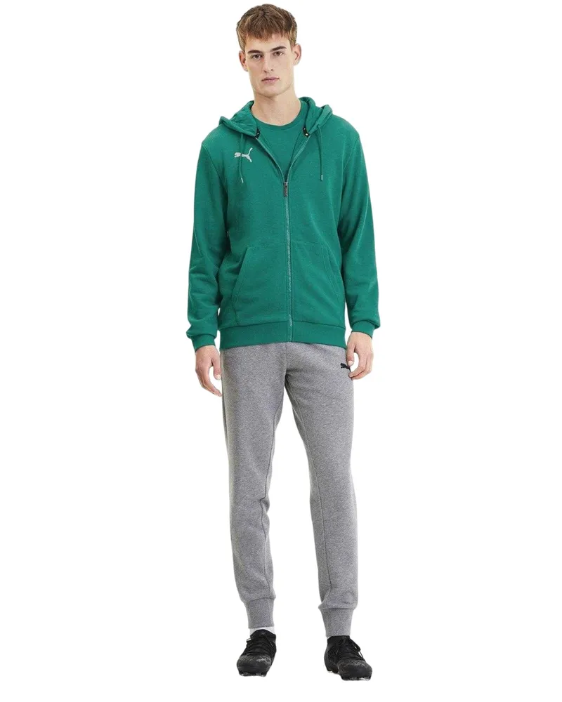 Puma TeamGoal 23 Casuals" Hoodie mit durchgehendem Reißverschluss für Herren (Pfeffer-Grün Dunkelgrün