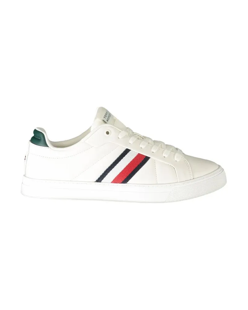Tommy Hilfiger Leder Sneaker Fm0fm03777 Hellgrau