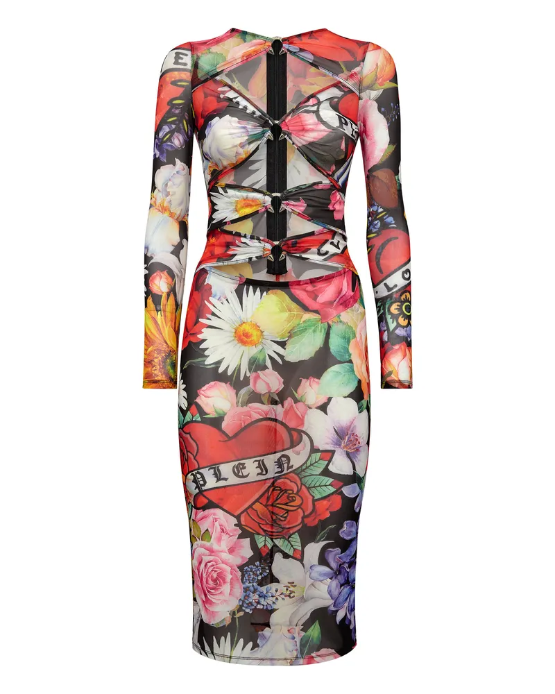 Philipp Plein Abendkleid Love Schwarz