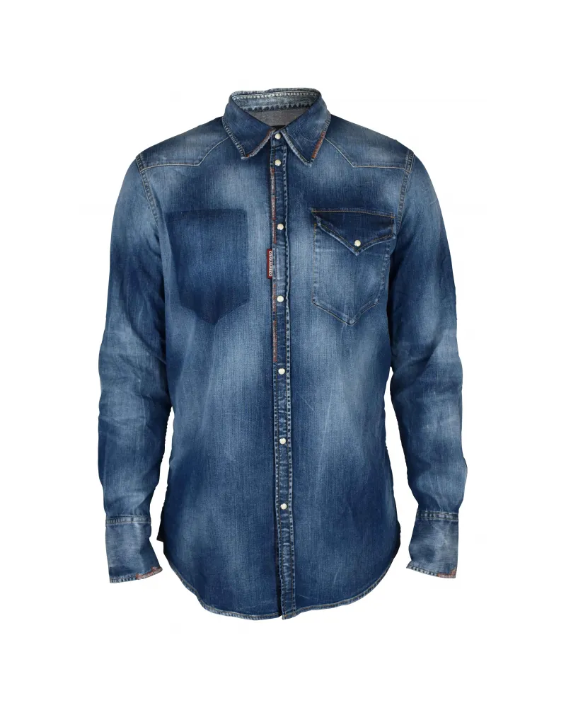 Dsquared2 Hemd Blau Blau