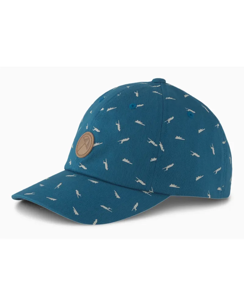 Puma Golf P110 x Arnold Palmer Regenschirm Einstellbarer Snapback Blue Cap 022956 02 Blau