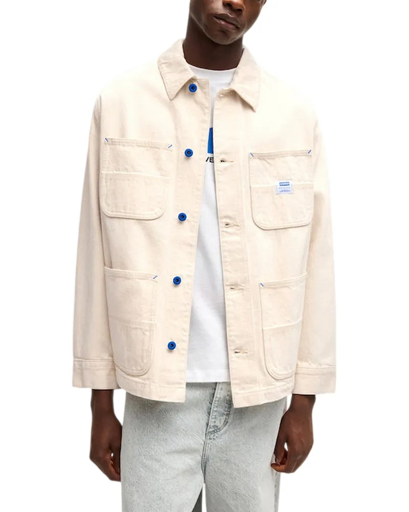 HUGO BOSS Lisimba" Jacke für Herren, Denim (Hellbeige Beige