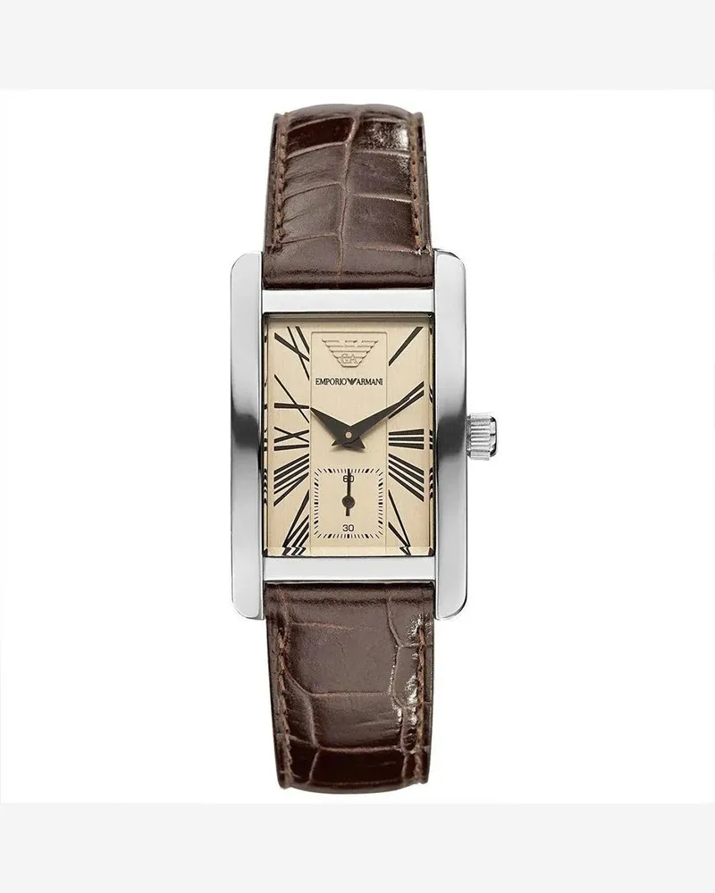 Emporio Armani AR0155 Klassische braune Damenuhr Braun
