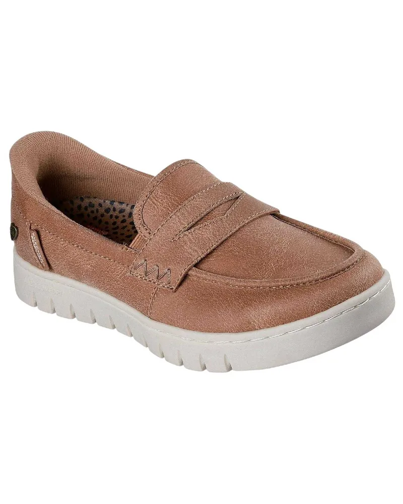 Skechers Sneaker für Damen, Passt über dem Spann (Hellbraun Cognac