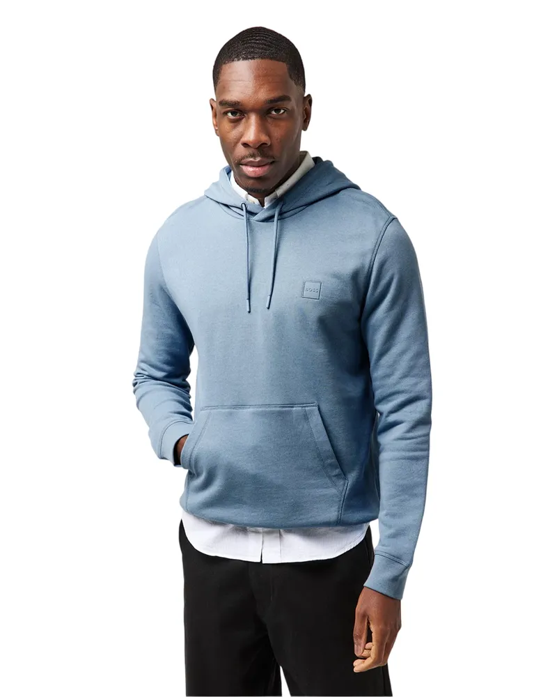 HUGO BOSS Wetalk" Hoodie zum Überziehen für Herren (Hellblau Blau