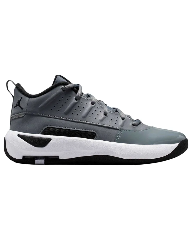 Nike Air Jordan Max Aura 7" Basketball Schuhe für Herren, Leder (Grau/Schwarz Grau