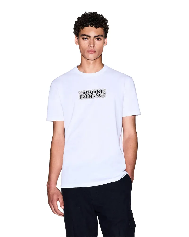 Armani Exchange T-Shirt für Herren (Weiß/Gold Weiß