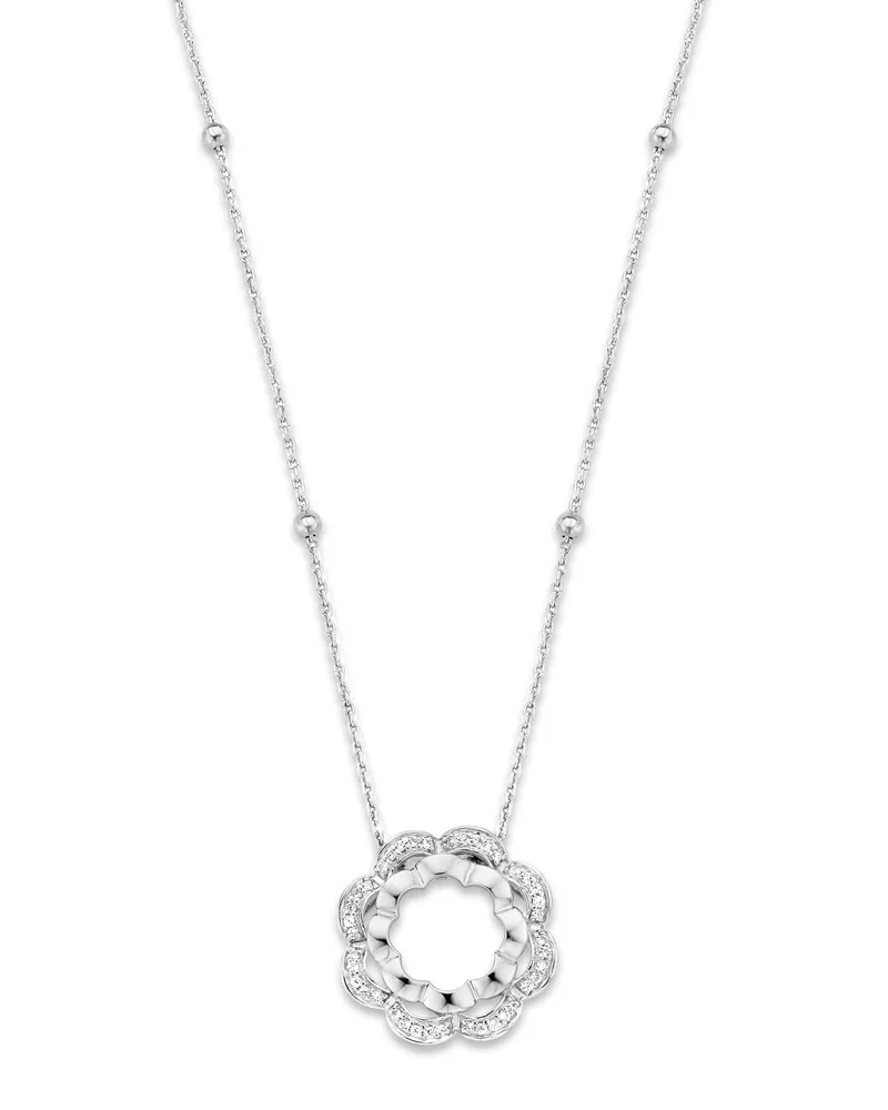 Orphelia Onyx' Damenkette mit Anhänger aus 925er Sterlingsilber – Silber ZH-7127 Silber