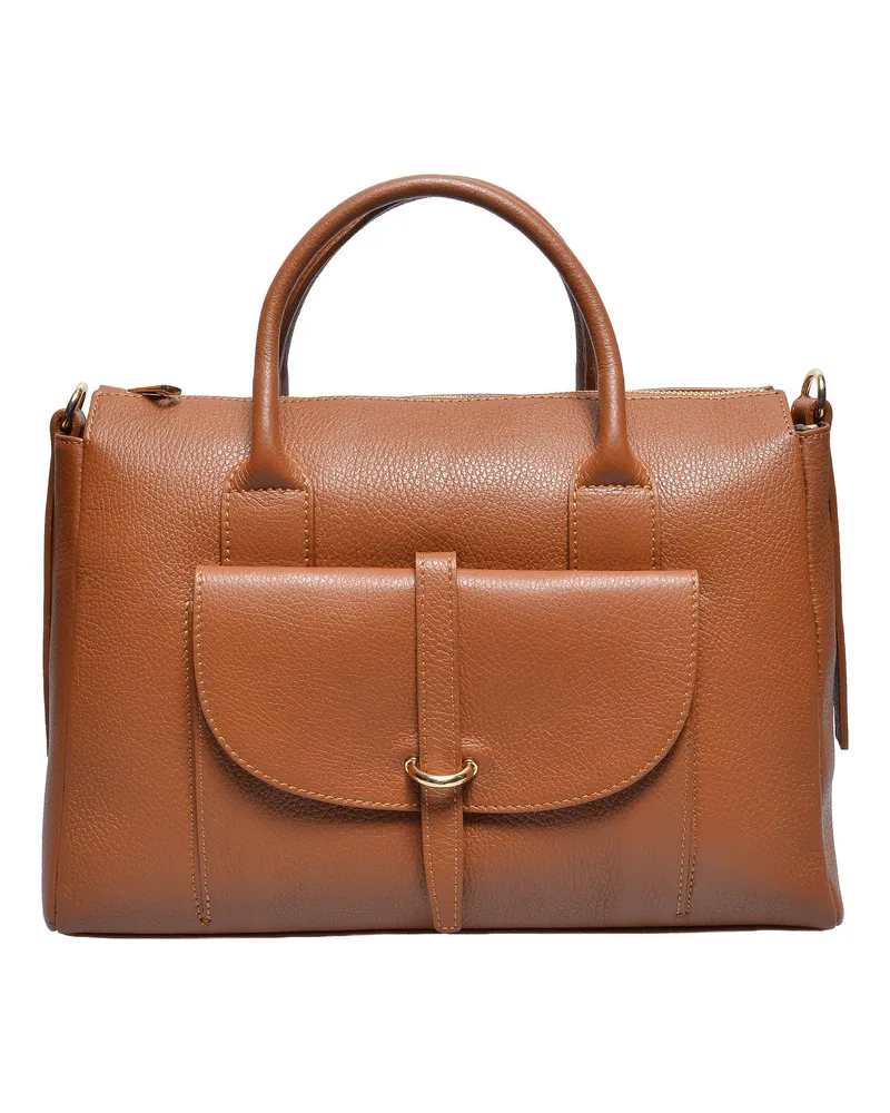 Anna Luchini Braun Rindsledertasche Braun