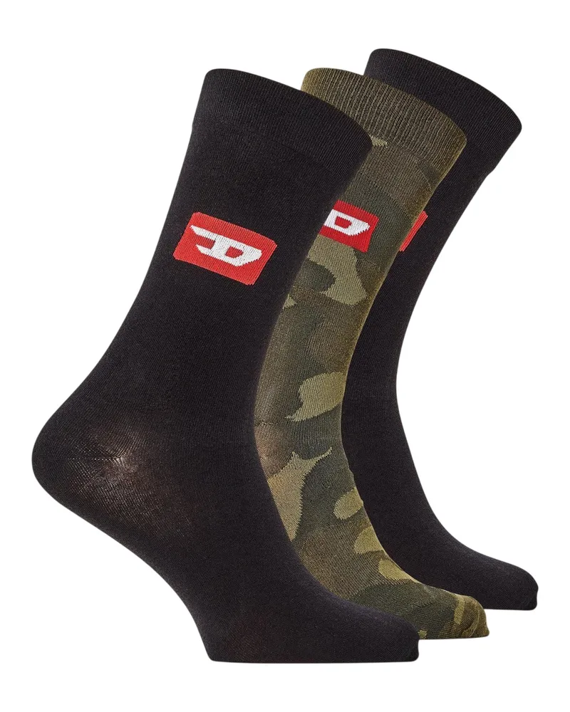 Diesel Socken für Herren (3er-Pack) (Schwarz Schwarz