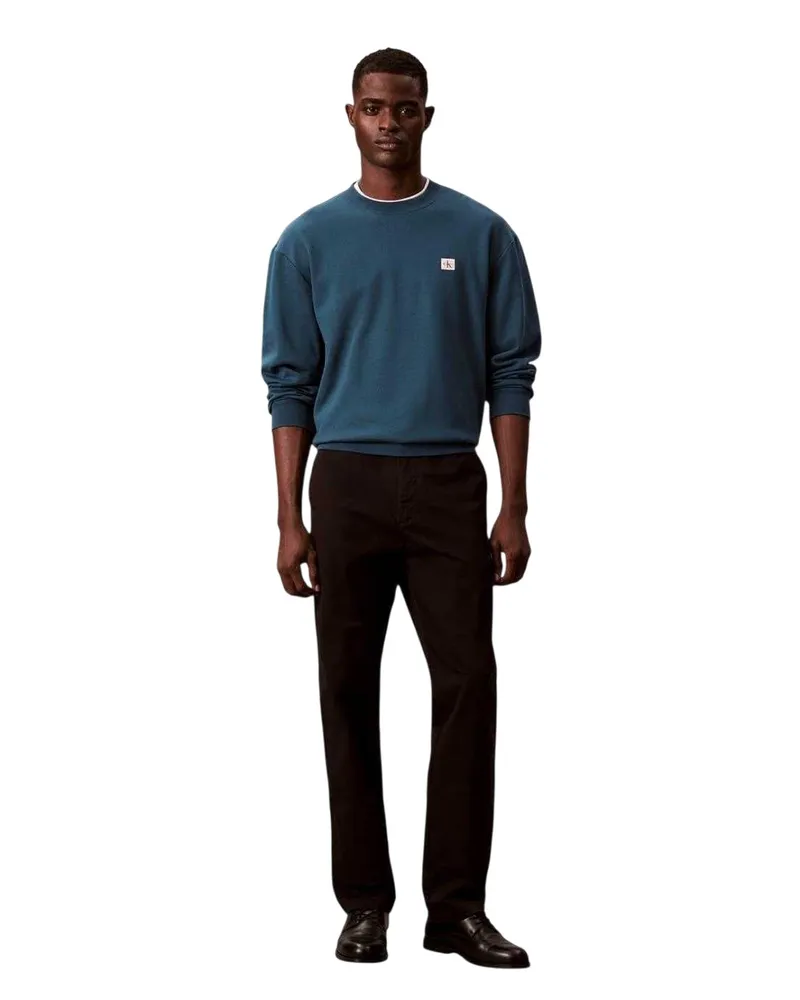 Calvin Klein Sweatshirt für Herren, gewebter Stoff (Petrol Petrol