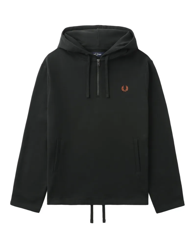 Fred Perry Kapuzenpullover, Nachtgrün Schwarz