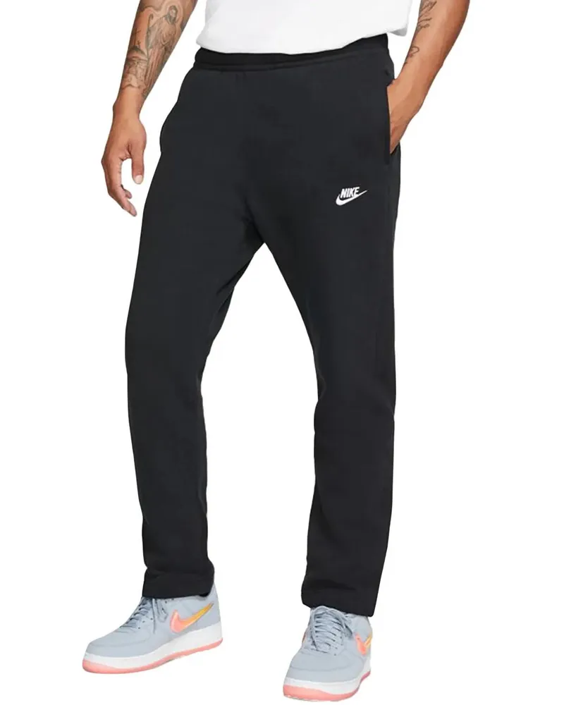 Nike Sportswear Club Fleece Openhem Jogger in Schwarz Schwarz